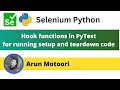 Hook functions which act like fixtures in PyTest (PyTest - Part 24)
