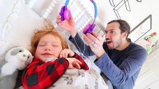 Adley Won’t Wakeup!! Asleep Morning Routine! Dad helps get me ready! (what Adley dreams about)