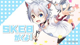 【お絵描き配信】skebでもらったリクエストの絵をかく！【Vtuber】