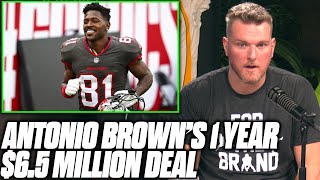 Pat McAfee Reacts To Antonio Brown Signing With The Buccaneers.