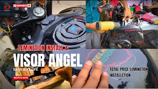 N160 Leminetion Install & Visor Angel|Total Price Leminetion|Bike Modifecetion|Color Angel