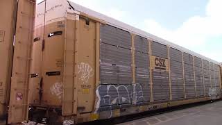 CN 5791 CN 5649 all auto racks eastbound through Sarnia Ontario