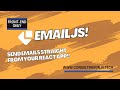 Send email using  Javascript only Client side code! EmailJS!