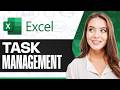 How To Build A Task Management Dashboard in Excel (2026): Full Tutorial