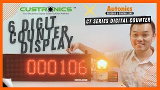 LED 6 Digit Electronics Production Counter #Autonics #CTSeries #CT6S #CT4S #CT6M #CT6Y #Custronics