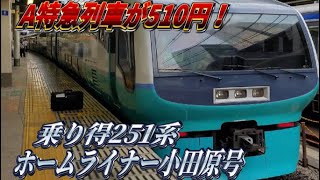 （乗り得）251系ホームライナー小田原に乗ってきた！