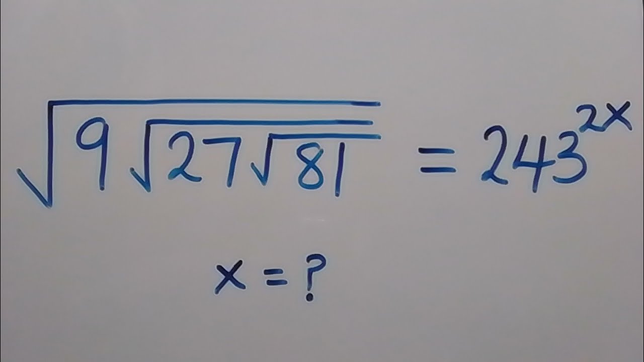 Nice Square Root Simplification Math Olympiad Youtube