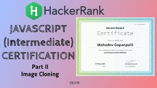JavaScript (Intermediate) | Image Cloning Problem | Hackerrank Certifications #HackerankSolutions