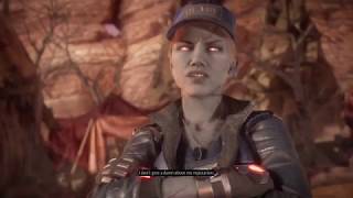 Mortal Kombat 11 - Human Sonya Blade VS Revenant Sonya Blade Intro Dialogue