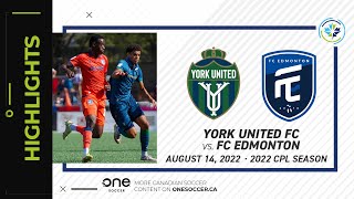 HIGHLIGHTS: York United vs. FC Edmonton (August 14, 2022)