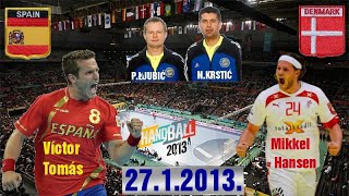 Гандбол Balonmano handball 2013 World Handball Championship España - Dinamarca Denmark 핸드볼