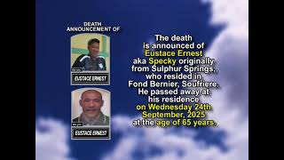 Eustace Ernest ~ Short Obituary