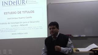 INDeJUR - Estudio de títulos - certificados