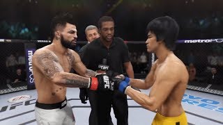 Mike Perry vs. Bruce Lee (EA sports UFC 3) - CPU vs CPU - Crazy UFC 👊🤪