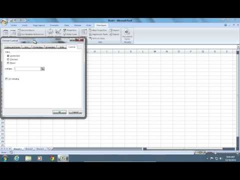 How to Make Excel 2007 Cell Checkbox How to Make Excel 2007 Cell Checkbox