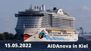 AIDAnova | 1. Auslaufen aus Kiel am 14.05.2022