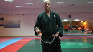 How to hit the head with a combat chain, Kusari fundo, Manrikigusari - Ninjutsu, AKBAN