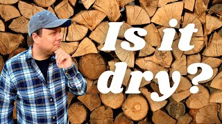 How to tell if firewood is dry enough to burn