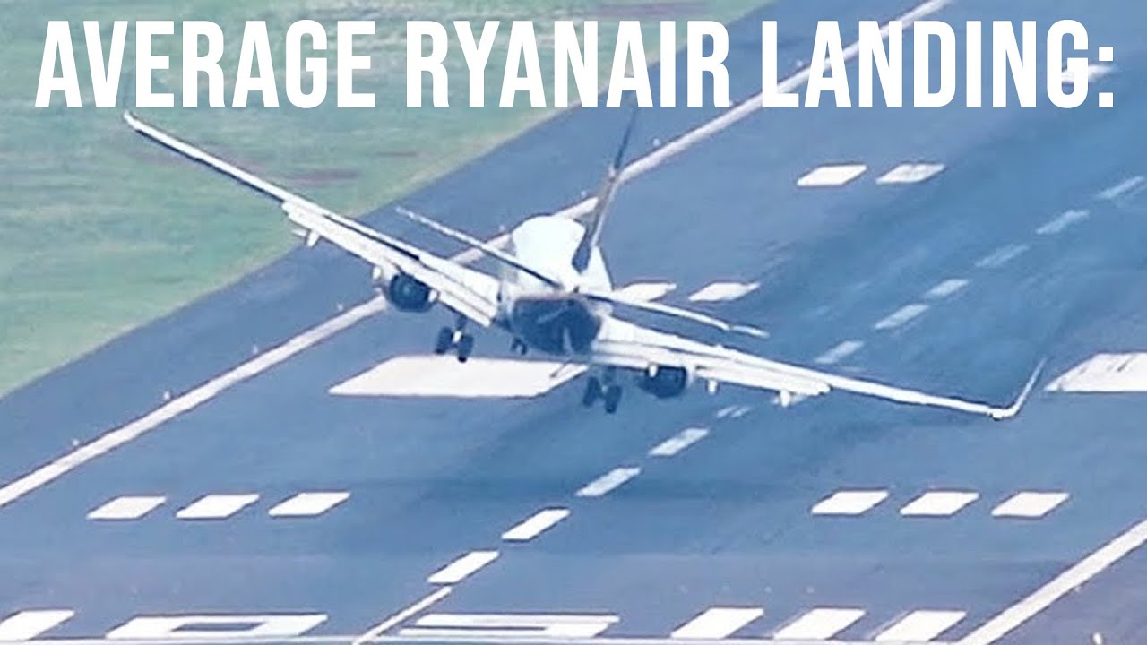 Average Ryanair Landing Youtube
