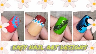 Easy nail art tutorial #nails #youtube #nailartdesigns #diynailart #nailtutorial #nailart