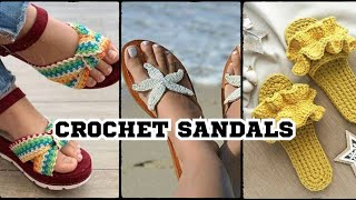 30+ Comfortable and Stylish Crochet Sandal Ideas