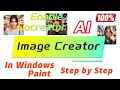 Enable Cocreator AI Image Creator In windows 11 Paint Step by Step