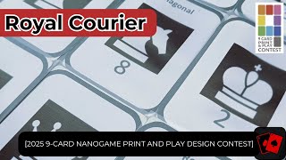 Playthrough | Royal Courier (2025 9-Card Nanogame Print and Play Design Contest)