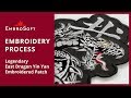 Legendary East Dragon Yin Yan Embroidered Patch | EMBROIDERY PROCESS | EMBROSOFT