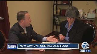 New law for funeral homes and food