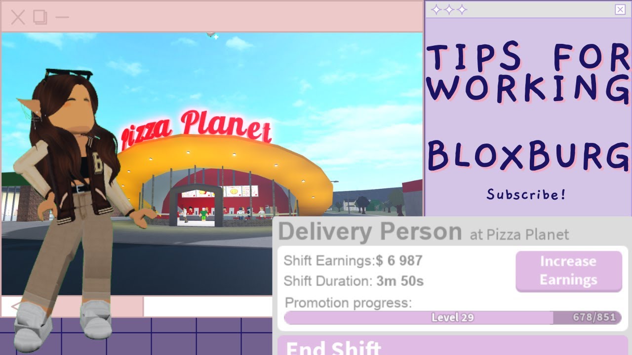 *FASTED* Way To Get Level 50 In Pizza Delivery | Bloxburg - YouTube