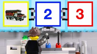 LEGO Experimental Train Cannon STOP MOTION LEGO Trucks and Cars | LEGO Vehicles | Billy Bricks