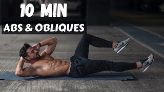 10 MIN ABS AND OBLIQUES WORKOUT | Rowan Row