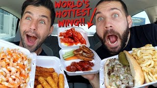 TRYING THE HOTTEST WINGS!! Over 5,000,000 Scoville Heat Units!!