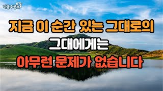 지금 이 순간 있는 그대로의 그대에게는 아무런 문제가 없습니다