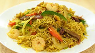 星洲炒米食譜，在家煮茶餐廳、大排檔菜式 Singapore Noodles