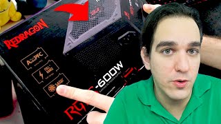 🔌⚡Fonte Redragon RGPS, 600W, 80 Plus Bronze é boa? Unboxing, Análise e dicas na hora de comprar sua!