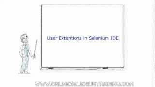 13. How to use user extensions in selenium IDE ? How to use while loop in selenium IDE ?