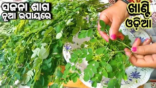 ପଖାଳ ସହିତ ପୁରା ମଜା ଆସିବ‼️କେବଳ ବାସ୍ନାରେ ଦୁଇ କଂସା ଭାତ ଖାଇବେ ସଜନା ଶାଗ ତରକାରୀ❗Sajana Saga Recipe In Odia