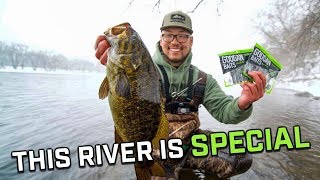 Wading The River For BIG Smallmouth!