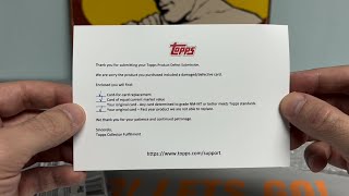 I Sent In Damaged Cards And Topps Sent Me This!!!