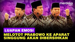 Melotot Prabowo Emosi Soroti Aparat TNI-Polri Soal Penyelundupan, Singgung Akan Dibersihkan