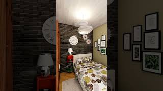 8'x10' bedroom design photos  ||Small bedroom design || Small room design #Shorts #bedroom #house