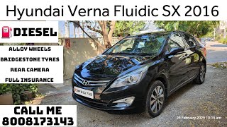 Hyundai Verna Fluidic SX ⛽Diesel 2016 For Sale@ Haniya Car Decors