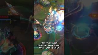 Prestige Select Celestial Embroidery Xayah Skin Preview | Wild Rift