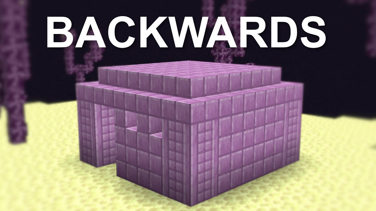 I Tried To Beat Minecraft Backwards Youtube