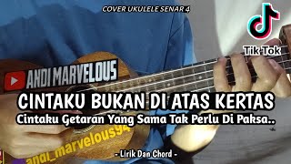 BUKAN CINTA BIASA - SITI NURHALIZA ( Lirik \u0026 Chord ) Cover Ukulele Senar 4 By Andi Marvelous