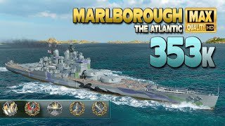 Battleship Marlborough: Big damage on map \