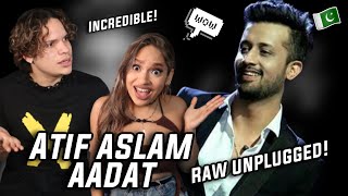 Cannot Believe we found this! Latinos react to Atif Aslam - Aadat UNPLUGGED in STREET *Rare footage*