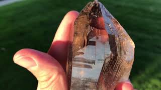 Champagne colored Himalayan smoky Quartz crystal, 260g