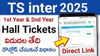 TS Inter Hall Tickets Download Online 2025 | TS inter 2025 Hall Tickets Download Online